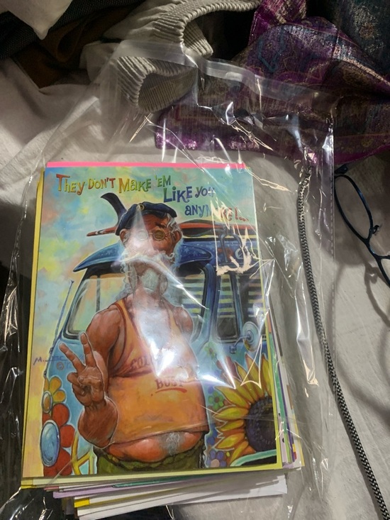 Other - Vintage Hippie Dude Art Print - Colorful Sunflower & Van